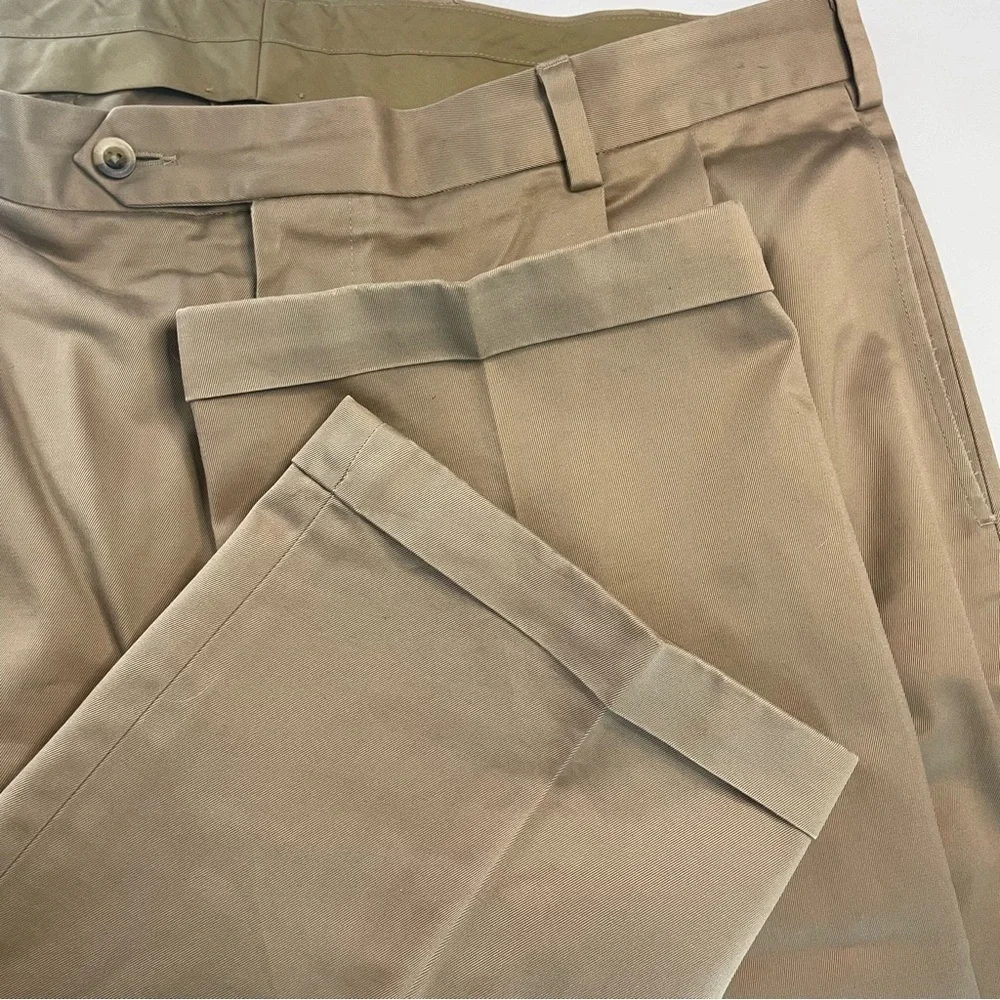 Jos. A. Bank 40X36 Travelers Collection Tan Khaki Dress Pants Cotton PRELOVED
